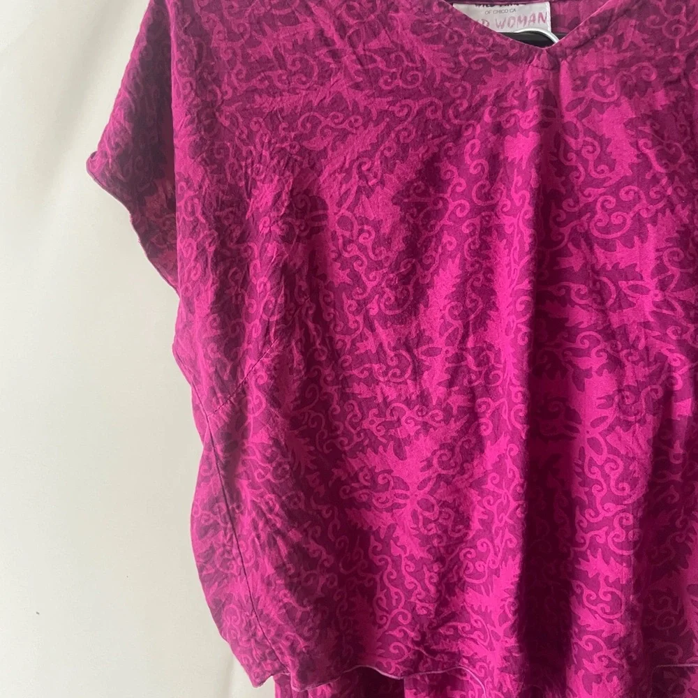 Boho Flowy Patterned Top & Bottom Set - Picture 3 of 5